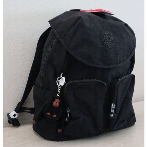 Kipling KI0365-0DH Women\'s Medium Size Black Tonal Fiona Nylon Backpack main image 11